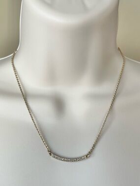 Lia Sophia Rhinestone Bar Necklace